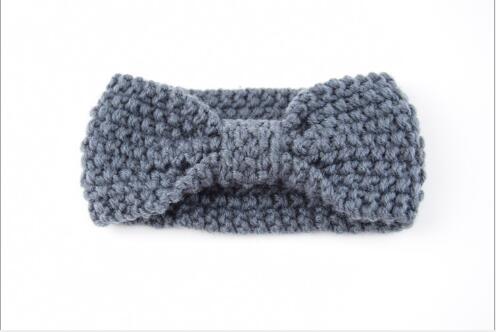 Free Shipping Cute Baby Headband Knitted Infant Turban Head Warm head band Toddler Headwear Hair Band Birthday Gift For Kids