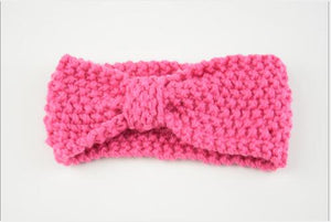 Free Shipping Cute Baby Headband Knitted Infant Turban Head Warm head band Toddler Headwear Hair Band Birthday Gift For Kids