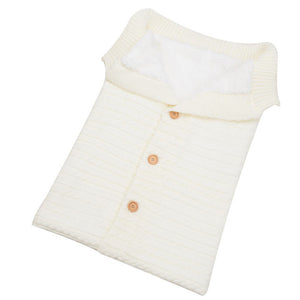 Baby Stroller Sleeping Bag Newborn Cotton Knitting Envelope Autumn Winter Warm Sleepsacks For Footmuff Swaddle Wrap Slaapzak