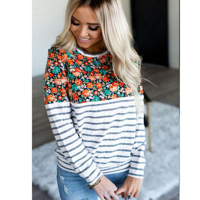 Women Breastfeeding Nursing Maternity Top Hoodies Soft Warm Long Sleeve Clothes Pregnant Women Sweatshirt Striped Casual S-XXL