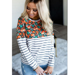 Women Breastfeeding Nursing Maternity Top Hoodies Soft Warm Long Sleeve Clothes Pregnant Women Sweatshirt Striped Casual S-XXL