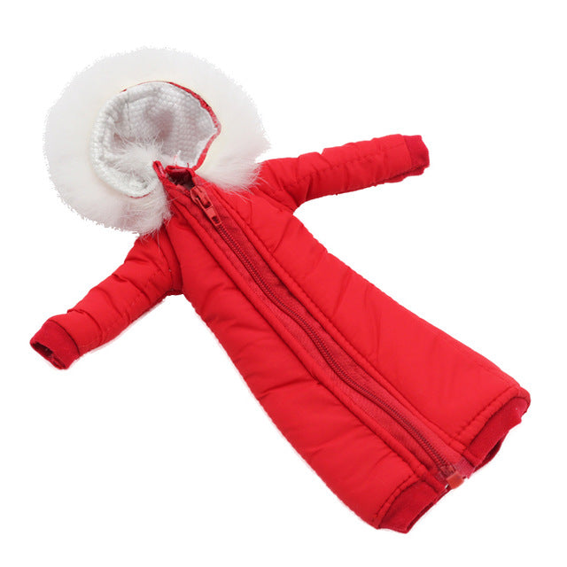 Pretty Long Coat Cotton Dress 1/6 Clothes Toy Winter Wear Wedding Dress Skirt 1/6 BJD Doll Jacket Coat Accessories for Barbies
