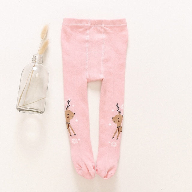 Baby Autumn Winter Tights Baby Toddler Kid Girl Stockings Cotton Warm Pantyhose Solid Cartoon Newborn Tight Infant Pantyhose