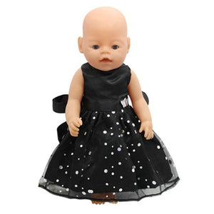 Doll Baby Dress Doll Clothes Handmade Western Dress For 18 Inch American Doll & 43 Cm Baby Doll For Our Generation  Girl`s Toy