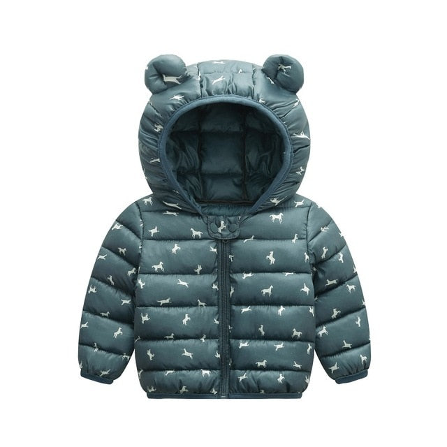 Waiwaibear New Baby Winter Coats Down Cotton  Coat  Jacket kids Baby Clothes Hooded infant  Down Jacket For Boys & Girls Clothes