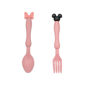 3Pcs/Set Baby bowl+spoon+fork Feeding Food Tableware Cartoon Bear Kids Dishes Eating Dinnerware Anti-hot Training Dinner Plate