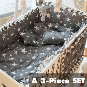 Multiple sizes baby crib Bedding Four Or Five Set Pure Cotton Defence Collide Can Unpick And Wash Full Cotton bumper pillow