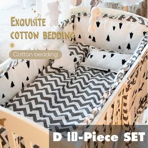 Multiple sizes baby crib Bedding Four Or Five Set Pure Cotton Defence Collide Can Unpick And Wash Full Cotton bumper pillow