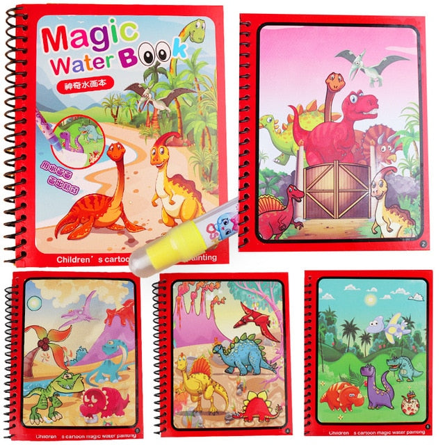 Montessori Painting Drawing Board For Kids Toys Magic Water Drawing Book Coloring Book Doodle & Magic Pen Birthday Gift