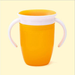 1PC 360 Baby Cups Can Be Rotated Magic Cup Baby Learning Drinking Cup LeakProof Child Water Cup Bottle 260ML Copos