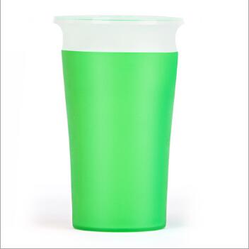 1PC 360 Baby Cups Can Be Rotated Magic Cup Baby Learning Drinking Cup LeakProof Child Water Cup Bottle 260ML Copos
