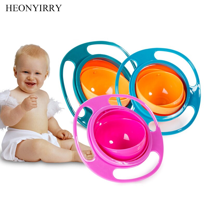 Creative Baby Feeding Learning Dishes Bowl High Quality Assist Toddler Baby Food Dinnerware For Kids Eating Training Gyro Bowl