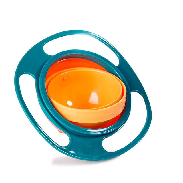 Creative Baby Feeding Learning Dishes Bowl High Quality Assist Toddler Baby Food Dinnerware For Kids Eating Training Gyro Bowl