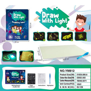 Big Size Illuminate Drawing Board Light In Dark Children Kids Paint Toy DIY Educaitonal 2019 Boy Girl Toys