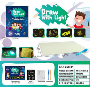 Big Size Illuminate Drawing Board Light In Dark Children Kids Paint Toy DIY Educaitonal 2019 Boy Girl Toys