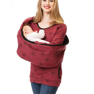 Maternity Breastfeeding Hoodie Autumn Pregnant Sweatshirt  Women Pregnancy Hooded Lactation Clothes For Nursing Mothers Clothing