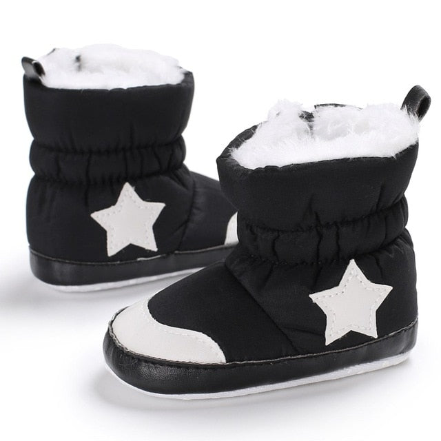 DOGEEK 0-18M Winter Baby Girl Boy Booties Infant Toddler Snow Boots Newborn Warm Anti-slip Soft Sole Shoes Fashion Anti-dirty