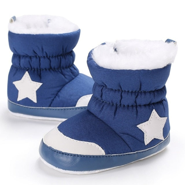 DOGEEK 0-18M Winter Baby Girl Boy Booties Infant Toddler Snow Boots Newborn Warm Anti-slip Soft Sole Shoes Fashion Anti-dirty
