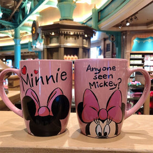 1 Piece 500mL Disney Mickey Minnie Cartoon Ceramic Water Cup Coffee Milk Mug Home Office Collection Cups Women Girl Gifts