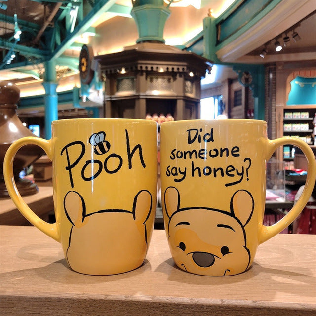 1 Piece 500mL Disney Mickey Minnie Cartoon Ceramic Water Cup Coffee Milk Mug Home Office Collection Cups Women Girl Gifts