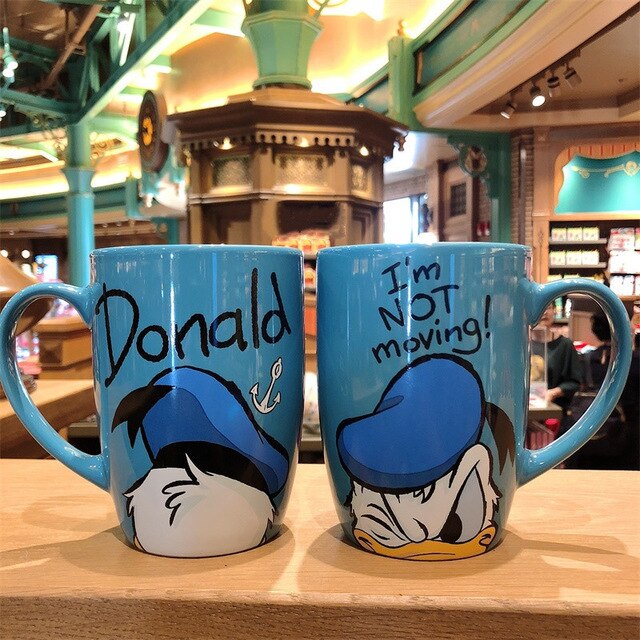 1 Piece 500mL Disney Mickey Minnie Cartoon Ceramic Water Cup Coffee Milk Mug Home Office Collection Cups Women Girl Gifts