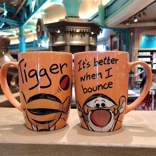 1 Piece 500mL Disney Mickey Minnie Cartoon Ceramic Water Cup Coffee Milk Mug Home Office Collection Cups Women Girl Gifts