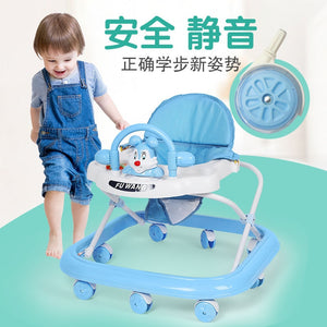 Baby Walker Young CHILDREN'S Multi-functional Anti-Falling GIRL'S Male Baby Anti-O Type Leg Started Car 6-12 Month