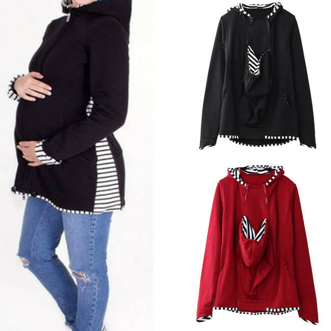 Womens Warm Winter Baby Carrier Safe Jacket Maternity Pregnant Outerwear Coat