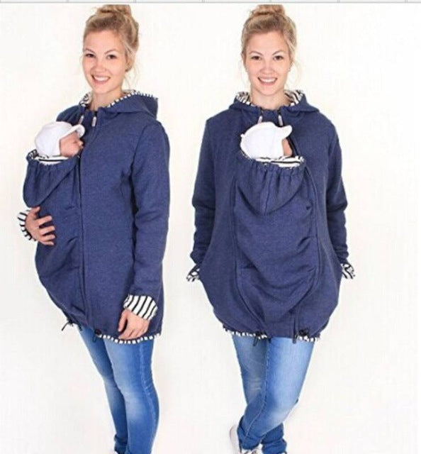 Womens Warm Winter Baby Carrier Safe Jacket Maternity Pregnant Outerwear Coat