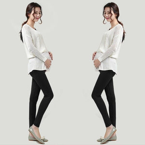 Pregnant Women Ladies Fashion Colorful Thick Comfortable Warmer Leggings Maternity Pants Capris
