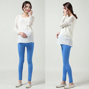 Pregnant Women Ladies Fashion Colorful Thick Comfortable Warmer Leggings Maternity Pants Capris