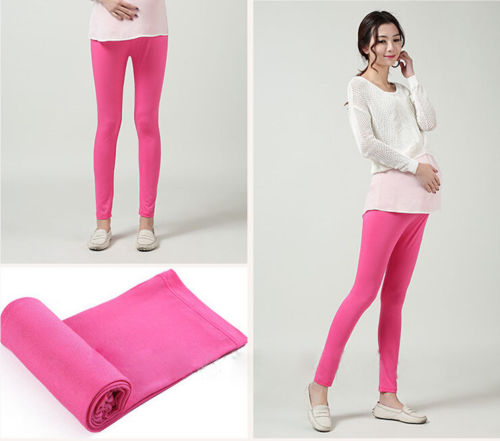 Pregnant Women Ladies Fashion Colorful Thick Comfortable Warmer Leggings Maternity Pants Capris