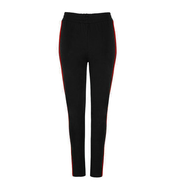 2019 Pregnant Women Side Striped Cotton Skinny Maternity high Waist Skinny Stretchy Striped Side Sweat Pants Female Plus Size7.5