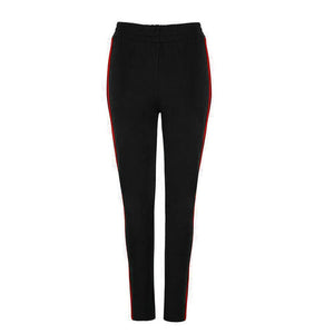 2019 Pregnant Women Side Striped Cotton Skinny Maternity high Waist Skinny Stretchy Striped Side Sweat Pants Female Plus Size7.5