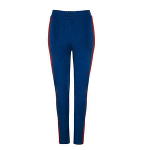 2019 Pregnant Women Side Striped Cotton Skinny Maternity high Waist Skinny Stretchy Striped Side Sweat Pants Female Plus Size7.5