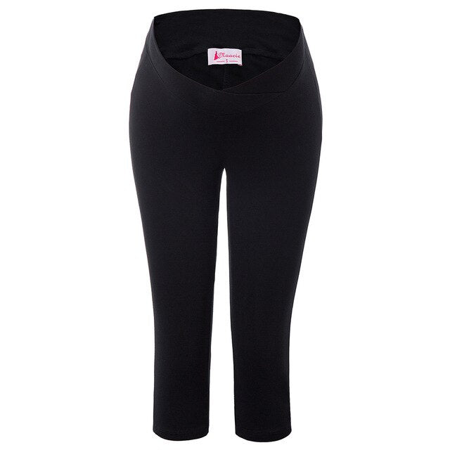 Ladies Pants Maternity Cross front Casual Summer Slim fit Homewear Elastic Womens Pregnant