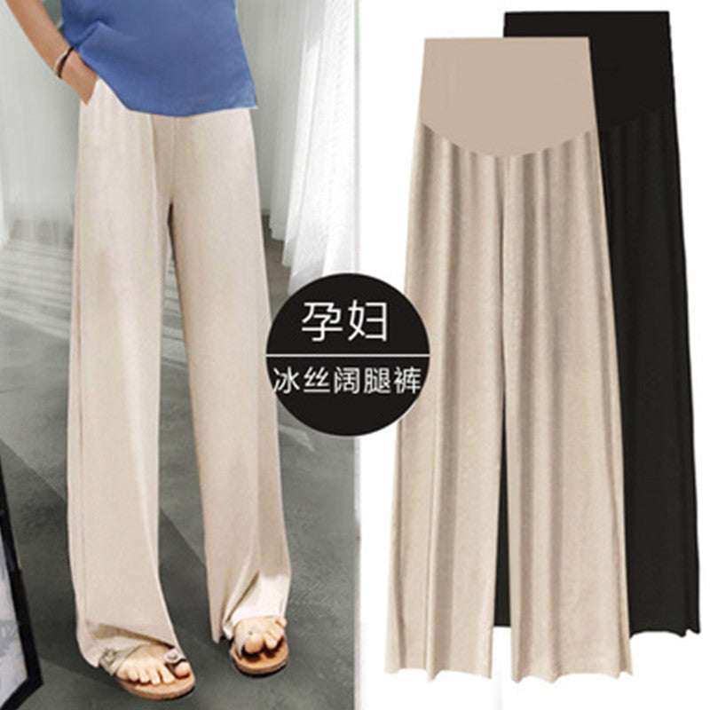 Spring And Summer tian inflooring Mom Outer Wear Pregnancy Loose Fashion Casual Slimming Thin Viscose Loose Pants Child Pregnant