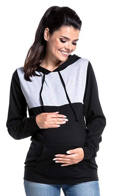 2019  Europe and America Autumn spring hoodies women casual pregnant long sleeve o-neck female sweatshirt