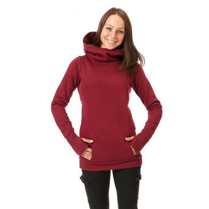 Women Nursing Pregnant Maternity Long Sleeve Tops Hooded Sweatshirt Solid Color Hoodie K2