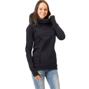 Female Sweatshirts Korean breastfeeding pregnant women plus velvet thickening hooded long-sleeved Women's Clothing