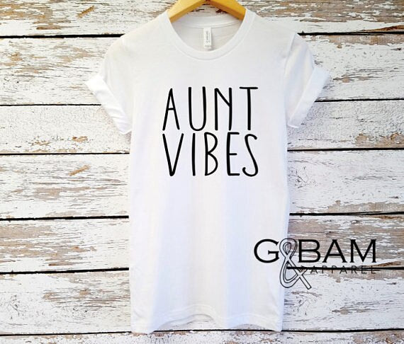 Hillbilly New Fashion Letter Print Bronzing Aunt Shirt Auntie Tee You're A Aunt Women Gift Future Auntie We're Pregnant Tops Tee