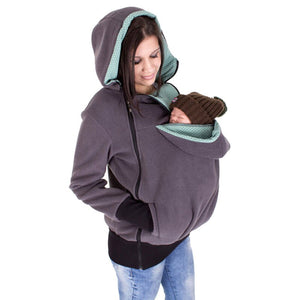 NEW Maternity clothing pregnancy women mother pullover hoodies autum winter baby carry Oblique Zipper warm pregnant Sweatshirts