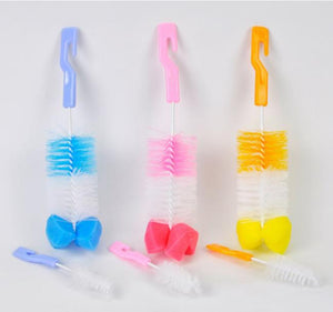 1pc The baby bottle brush wash bottle bottle nipple brush tool sponge cleaning kit baby products wholesale