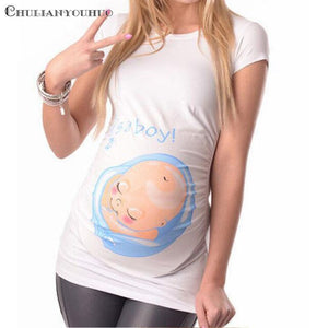 Pregnant Maternity T-Shirt Casual Pregnancy Tee Shirt Clothes Funny Shirt Women Marternity Clothing Cotton Maternity Mom Wear
