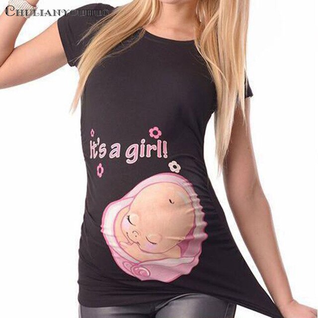 Pregnant Maternity T-Shirt Casual Pregnancy Tee Shirt Clothes Funny Shirt Women Marternity Clothing Cotton Maternity Mom Wear
