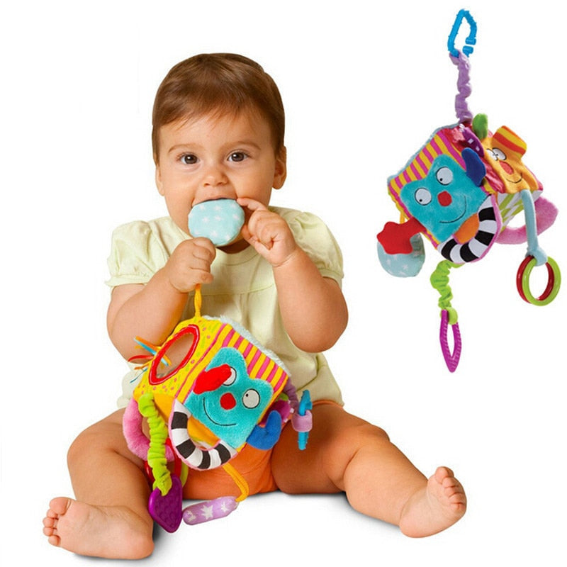 Baby Mobile Baby Toy Plush Block Clutch Magic Cube Rattles Early Newborn Baby Educational Toys 0-24Months