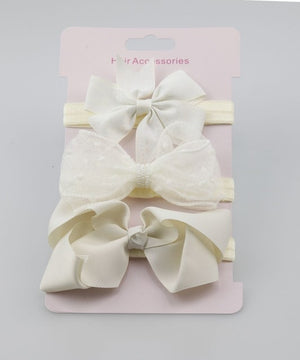 3Pcs Cute Rabbit Ear Baby Headband Neonata Bow Flower Elastic Haarband Baby Girls Headbands Children Turban Hair Accessories Set