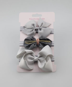 3Pcs Cute Rabbit Ear Baby Headband Neonata Bow Flower Elastic Haarband Baby Girls Headbands Children Turban Hair Accessories Set