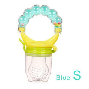 Baby Fresh Food Feeder Safety Infant Pacifiers Fresh Fruit Nibbler Rotating Mills Chew Fruit Nipples Grinder Feeding Toys