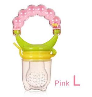 Baby Fresh Food Feeder Safety Infant Pacifiers Fresh Fruit Nibbler Rotating Mills Chew Fruit Nipples Grinder Feeding Toys